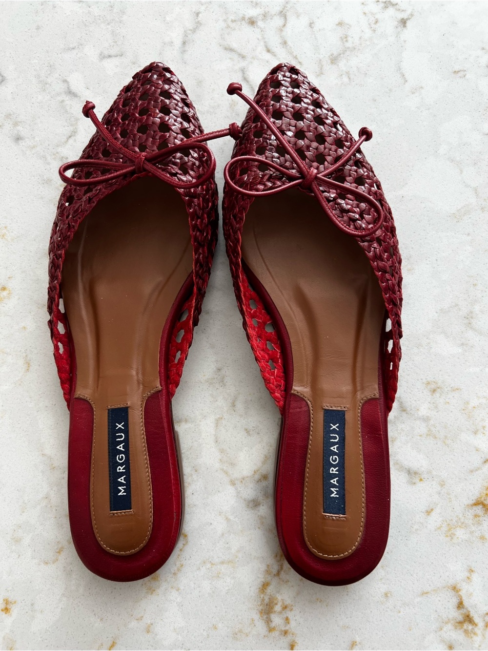Margaux Woven Pointed-Toe Mule